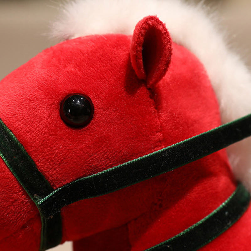 Year of the Horse Bamboo Dragon Lotus Phoenix Plush Doll Home Decoration