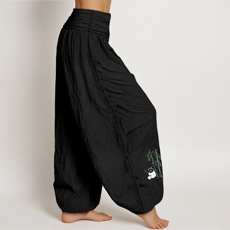Pure Cotton Bamboo Print Mindful Movement Harem Pants