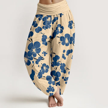 Pure Cotton Botanical Print Meditation Harem Pants