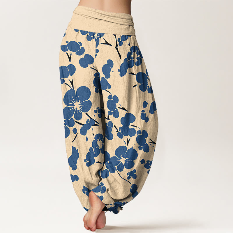Pure Cotton Botanical Print Meditation Harem Pants