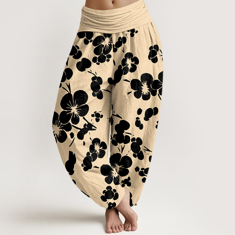 Pure Cotton Botanical Print Meditation Harem Pants