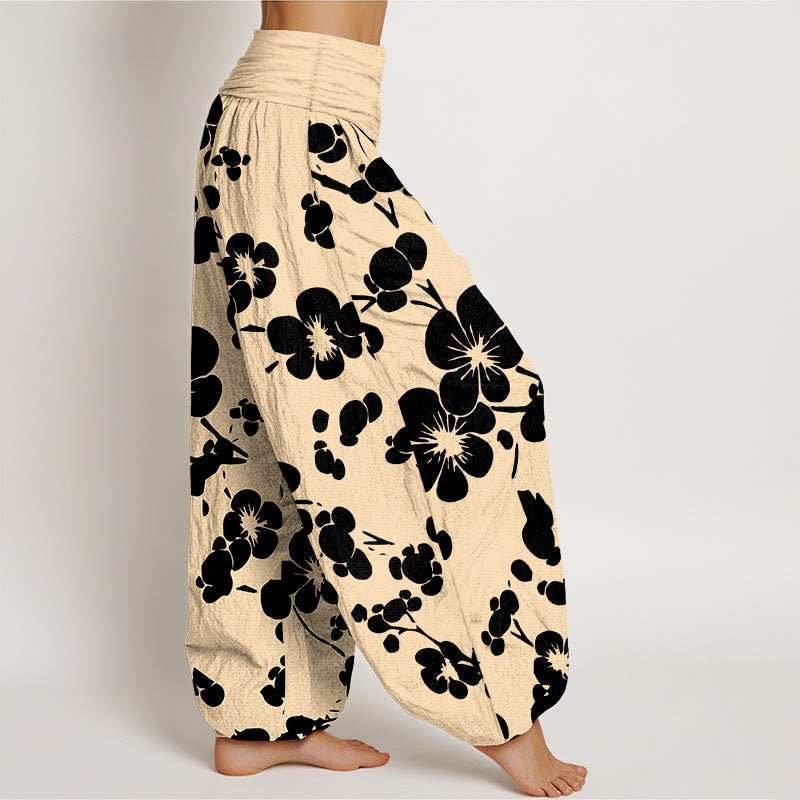 Pure Cotton Botanical Print Meditation Harem Pants