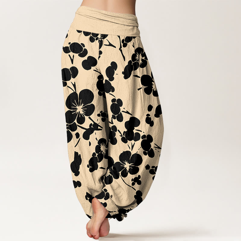 Pure Cotton Botanical Print Meditation Harem Pants