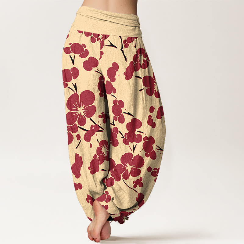 Pure Cotton Botanical Print Meditation Harem Pants