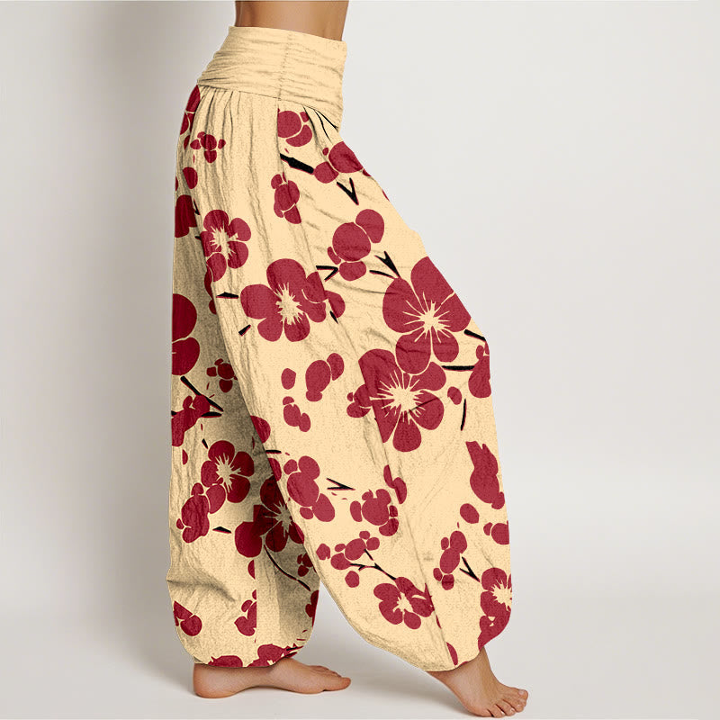 Pure Cotton Botanical Print Meditation Harem Pants