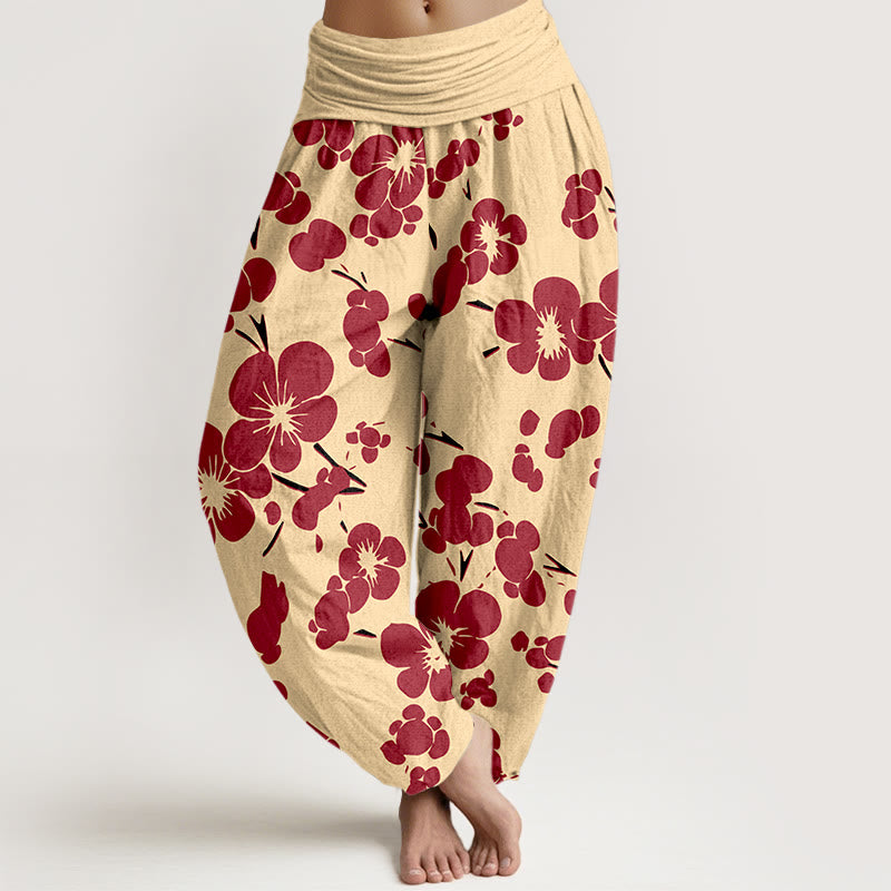 Pure Cotton Botanical Print Meditation Harem Pants
