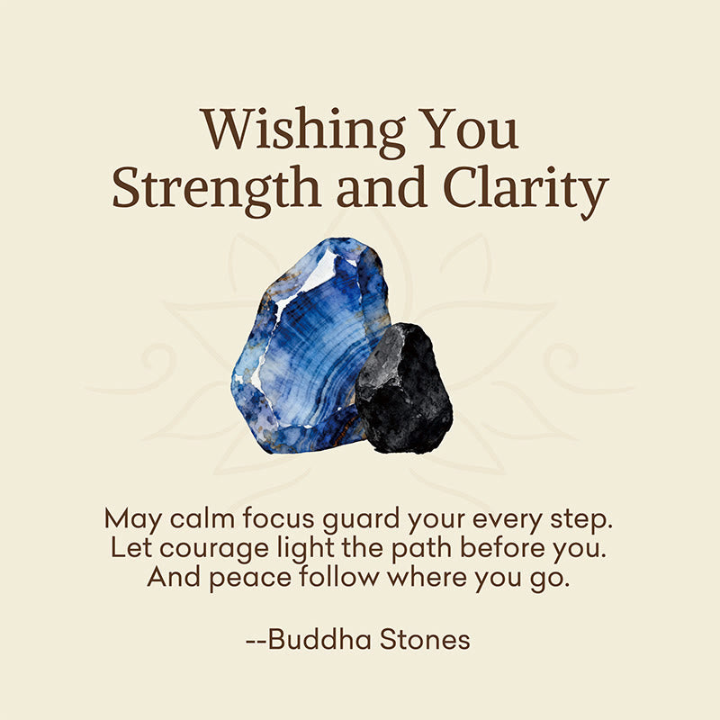 "Wishing You Strength and Clarity" Blue Tiger Eye Bracelet Includes Gift Message Card