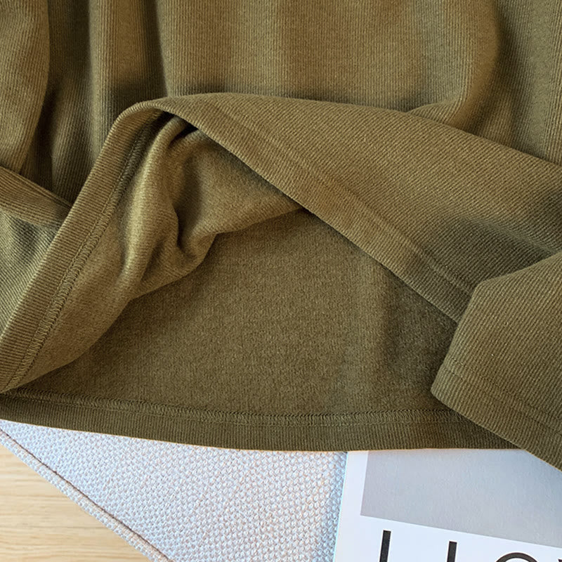 Tactile Cotton Stand-Collar Mindful Meditation Shirt