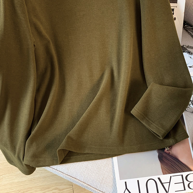 Tactile Cotton Stand-Collar Mindful Meditation Shirt