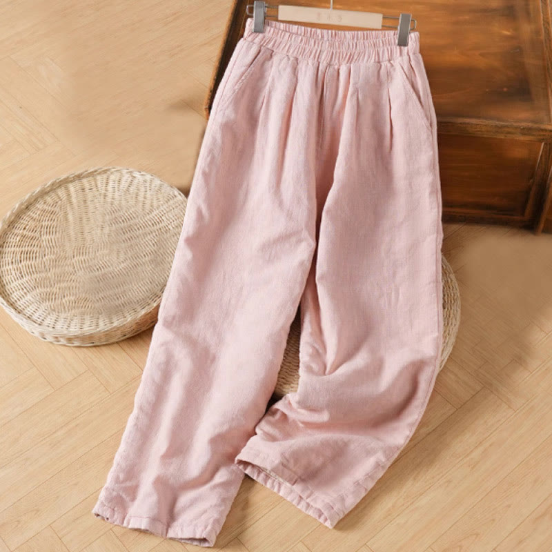 Cotton Thermal Wide-Leg Grounding Meditation Pants