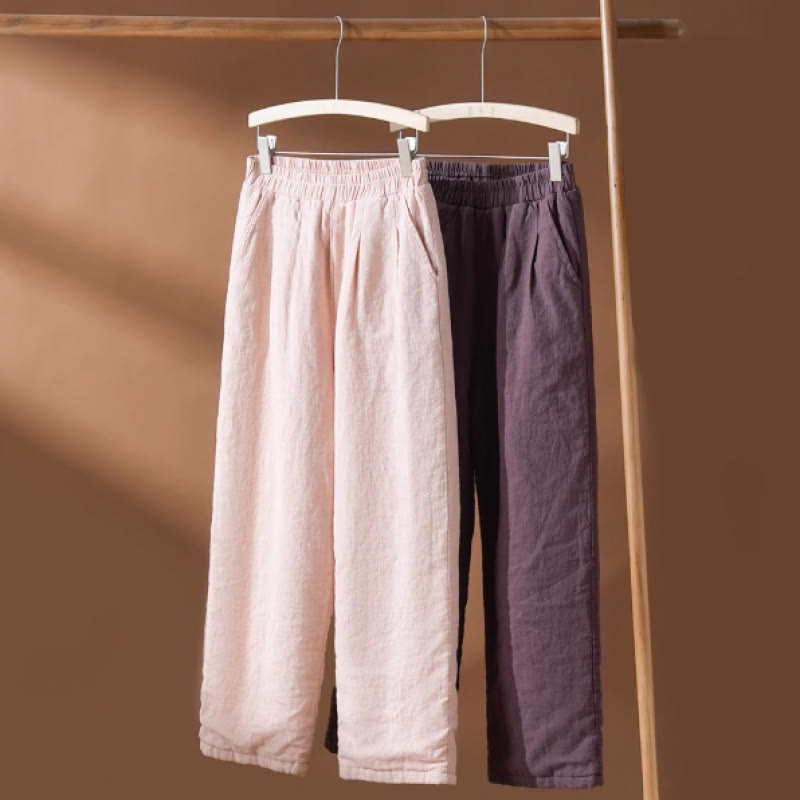 Cotton Thermal Wide-Leg Grounding Meditation Pants