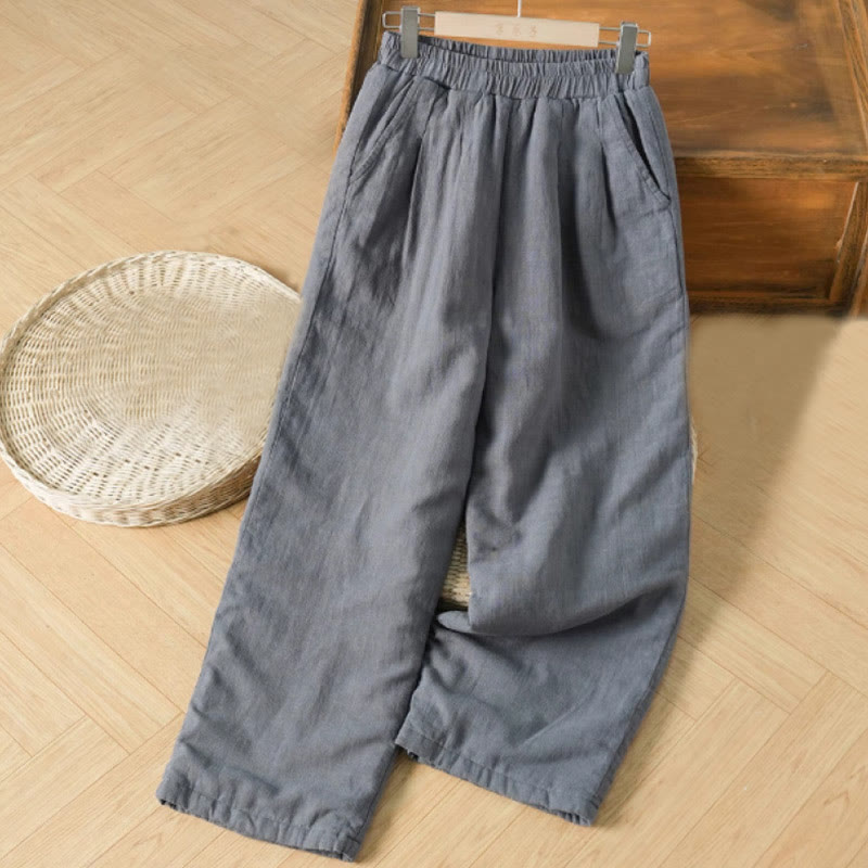 Cotton Thermal Wide-Leg Grounding Meditation Pants