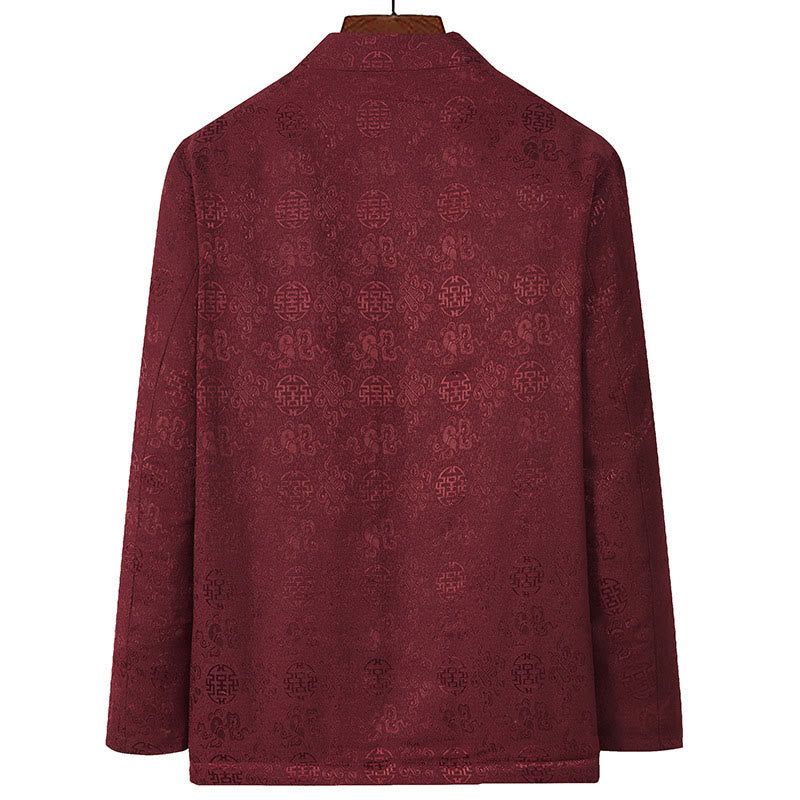Embroidered Stand Collar Mindful Ritual Jacket