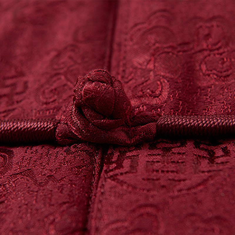 Embroidered Stand Collar Mindful Ritual Jacket