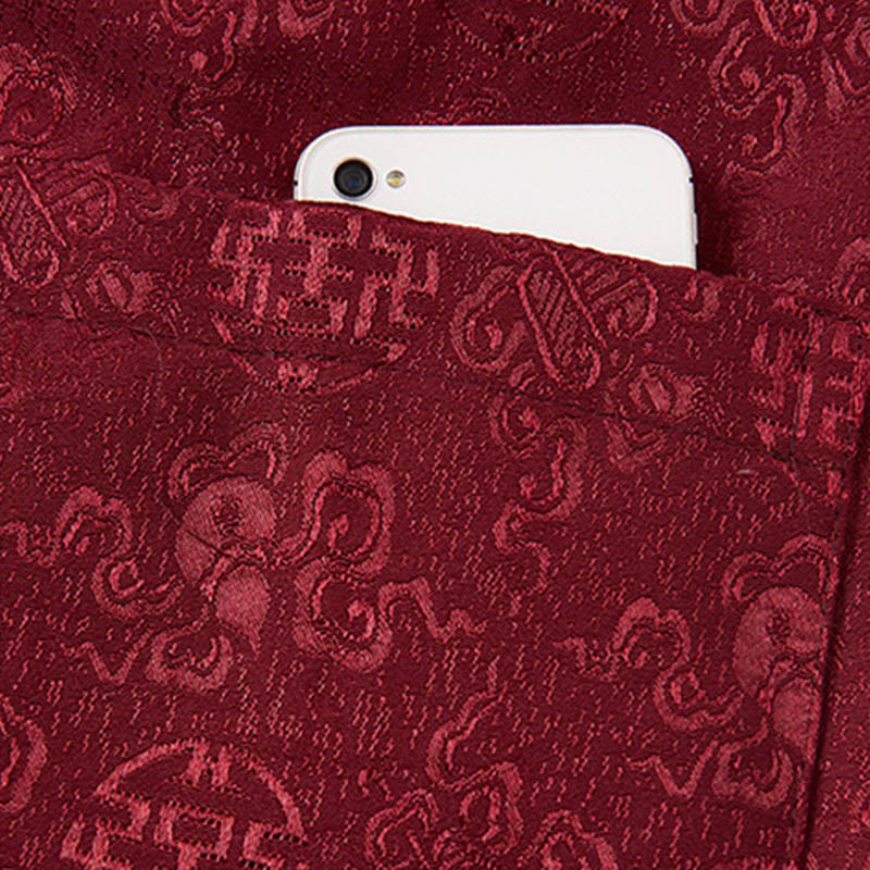Embroidered Stand Collar Mindful Ritual Jacket