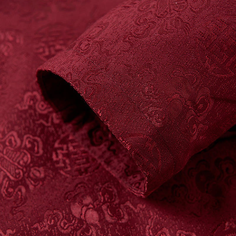 Embroidered Stand Collar Mindful Ritual Jacket