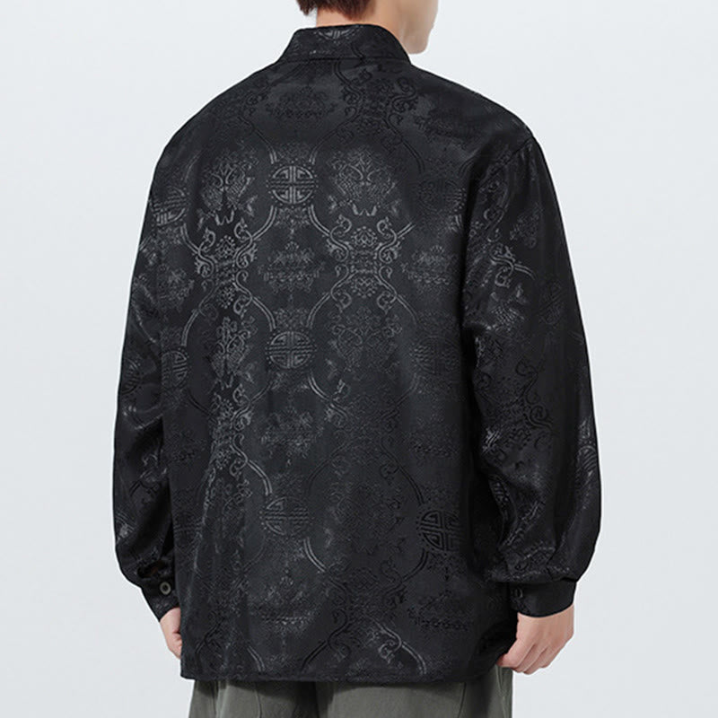 Breathable Jacquard Slim Fit Tang Meditation Jacket