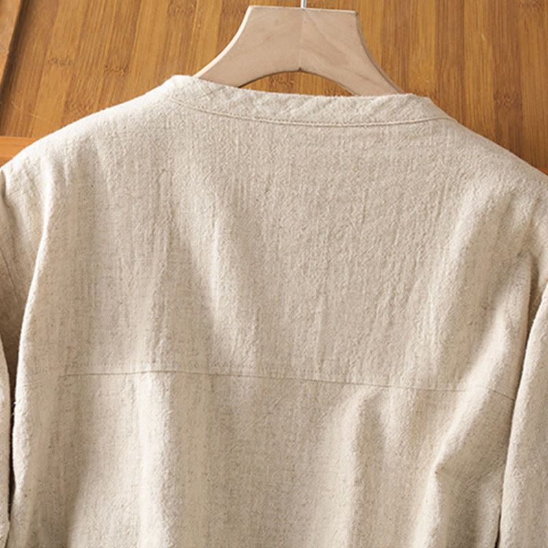 Women's Cotton Zipper Design Double Layer Long Sleeve Jacket With Pockets