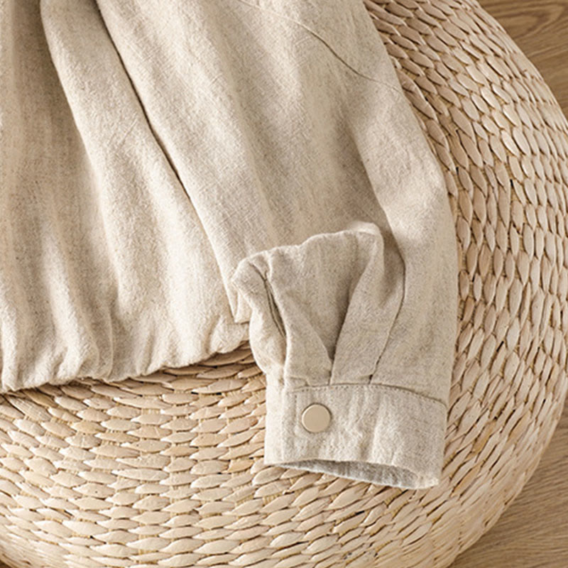 Women's Cotton Zipper Design Double Layer Long Sleeve Jacket With Pockets