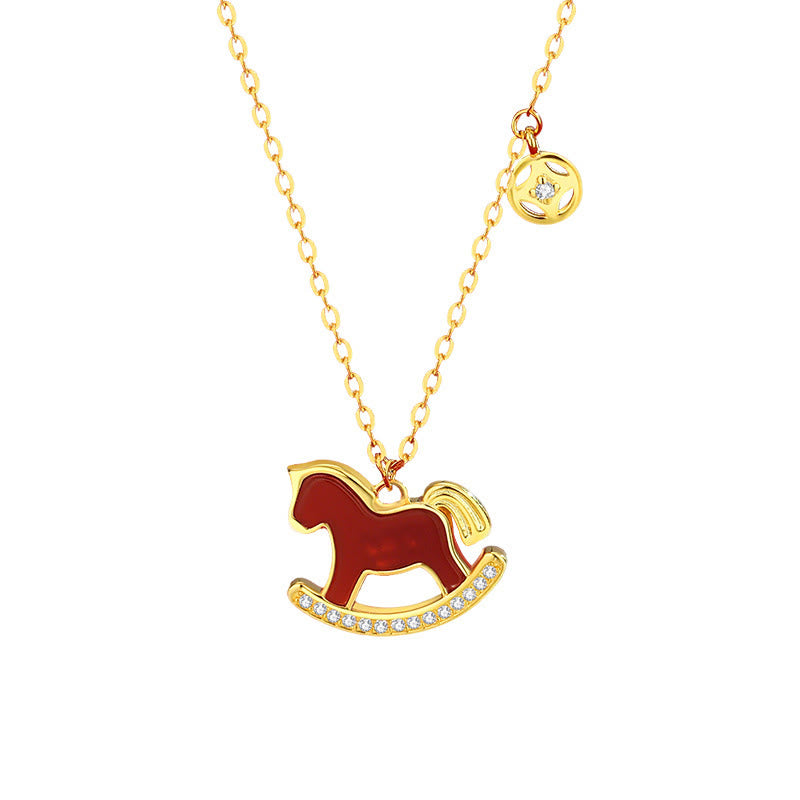 925 Sterling Silver Red String Horse Zodiac Bracelet & Jewelry Collection