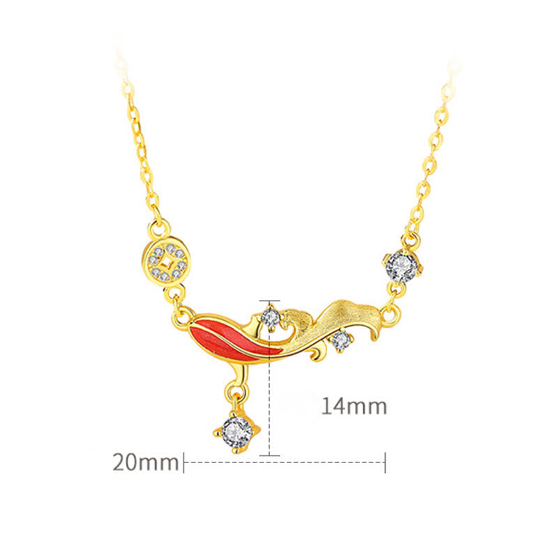 925 Sterling Silver Koi Fish Red String Bracelet