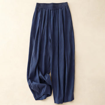 Breathable Cotton Cropped Tapered Daily Grounding Pants