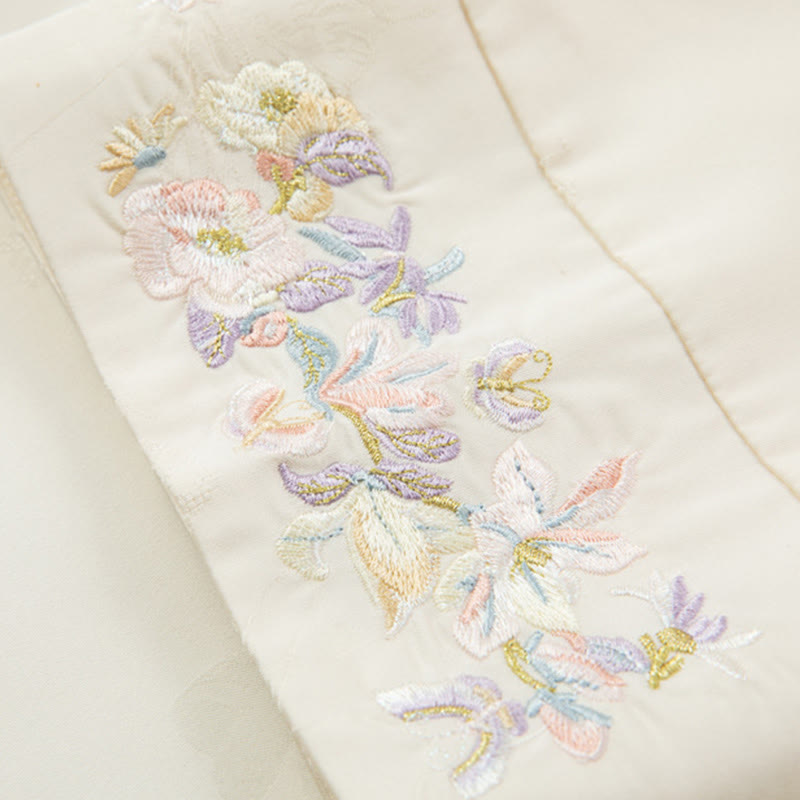 Thick Fabric Stand-Collar Frog-Button Meditation Jacket
