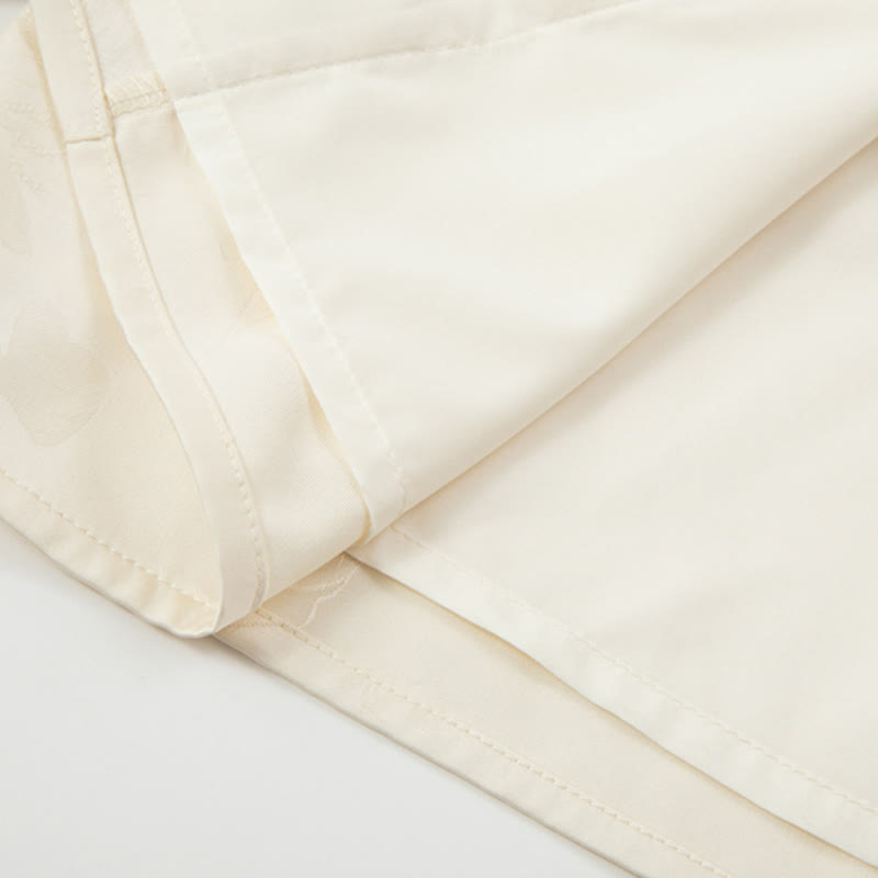 Thick Fabric Stand-Collar Frog-Button Meditation Jacket