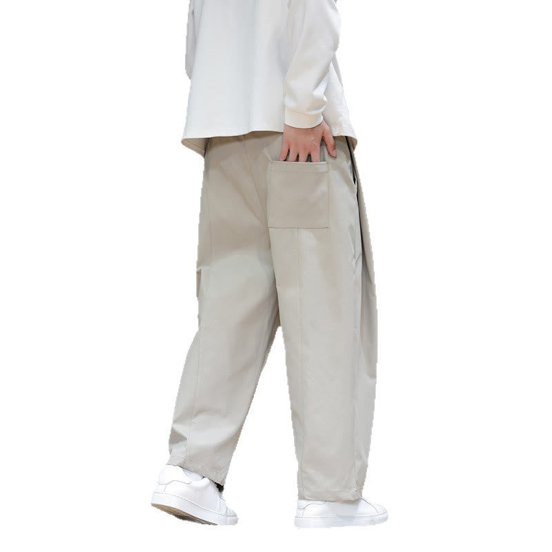 Tactile Straight-Leg Minimalist Meditation Men's Harem Pants