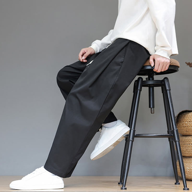 Tactile Straight-Leg Minimalist Meditation Men's Harem Pants