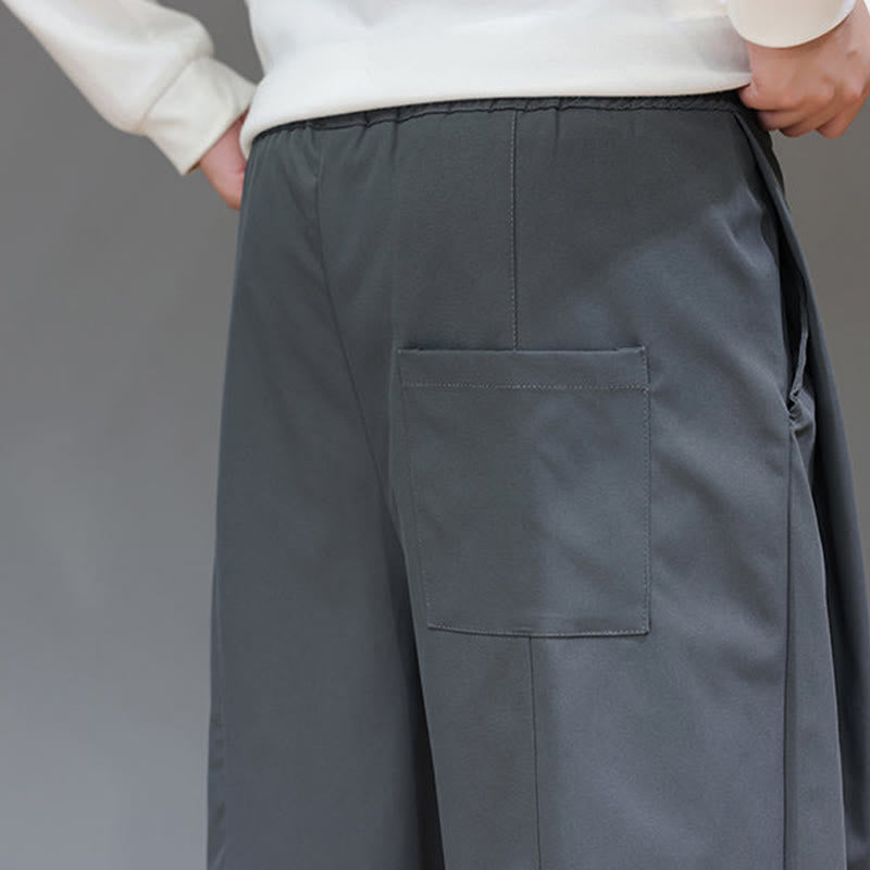 Tactile Straight-Leg Minimalist Meditation Men's Harem Pants