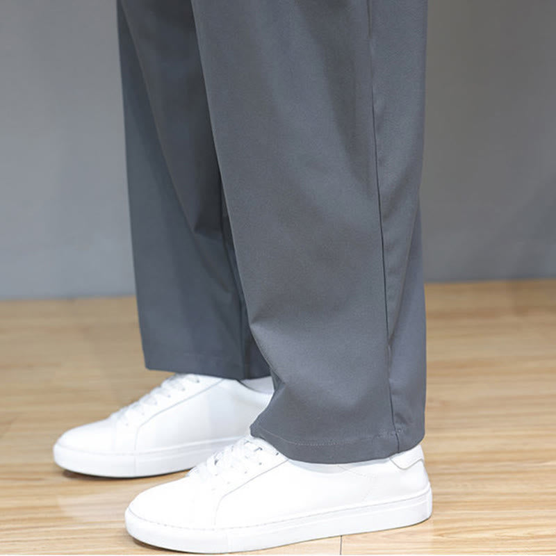 Tactile Straight-Leg Minimalist Meditation Men's Harem Pants