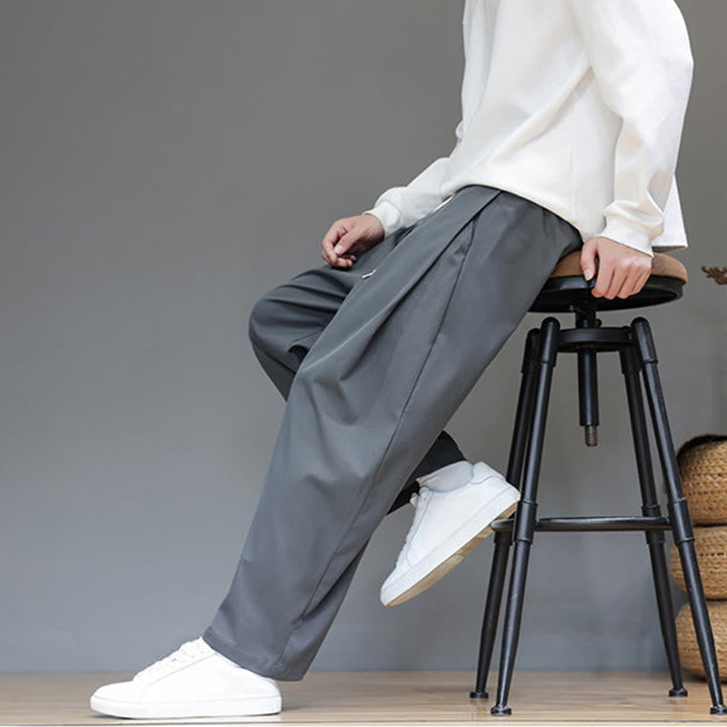 Tactile Straight-Leg Minimalist Meditation Men's Harem Pants