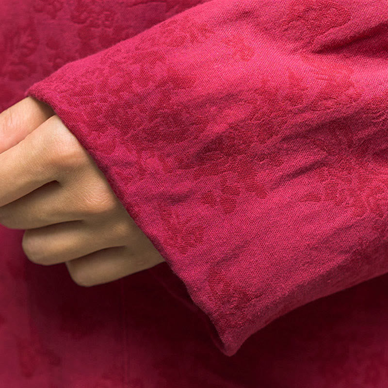 Tactile Cotton Jacquard Relaxed Meditation Shirt and Pants Set