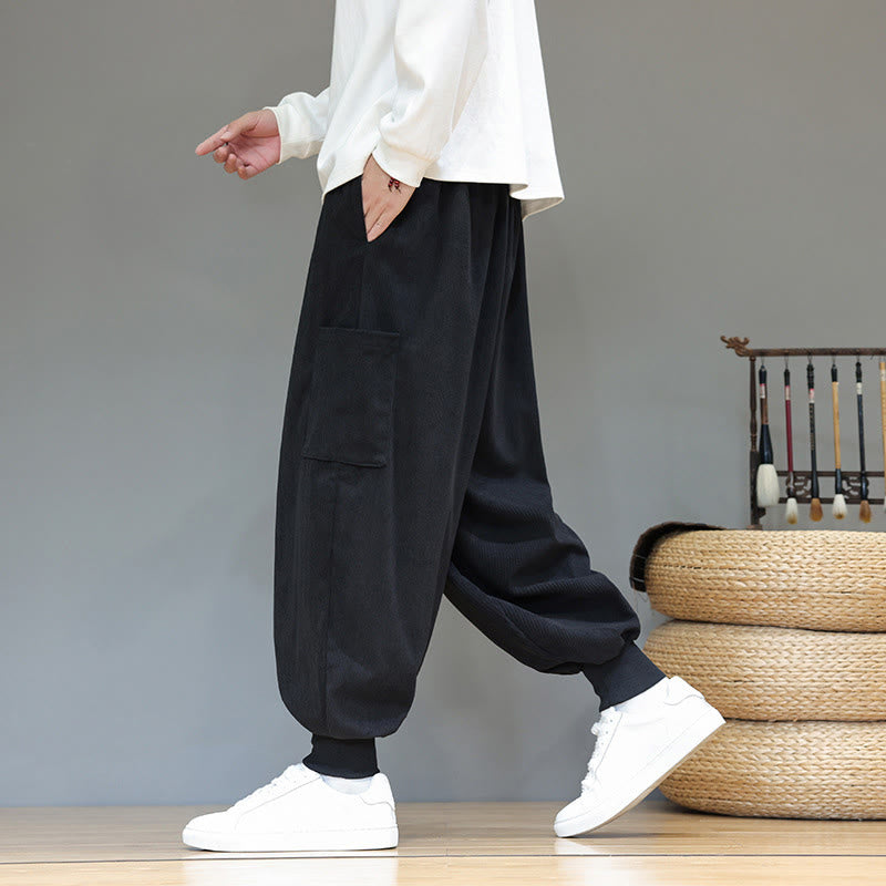 Structured Cotton Tapered Grounding Pants