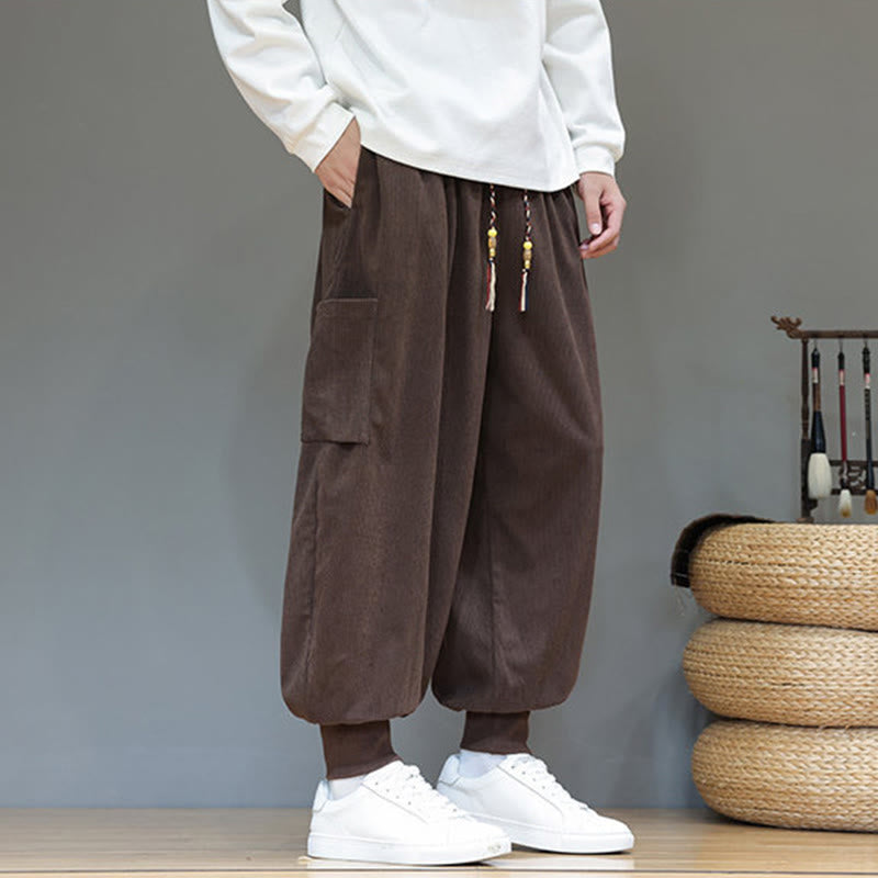 Structured Cotton Tapered Grounding Pants