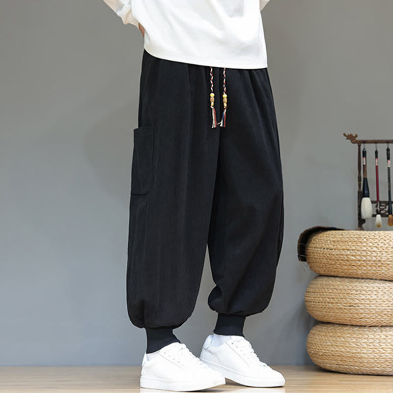 Structured Cotton Tapered Grounding Pants