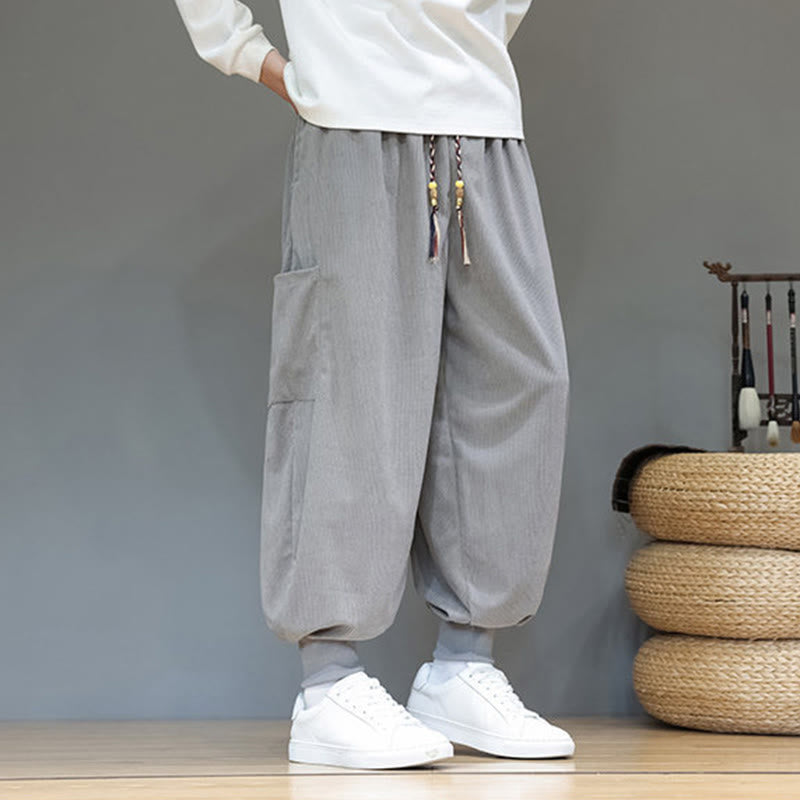 Structured Cotton Tapered Grounding Pants