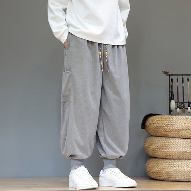 Structured Cotton Tapered Grounding Pants