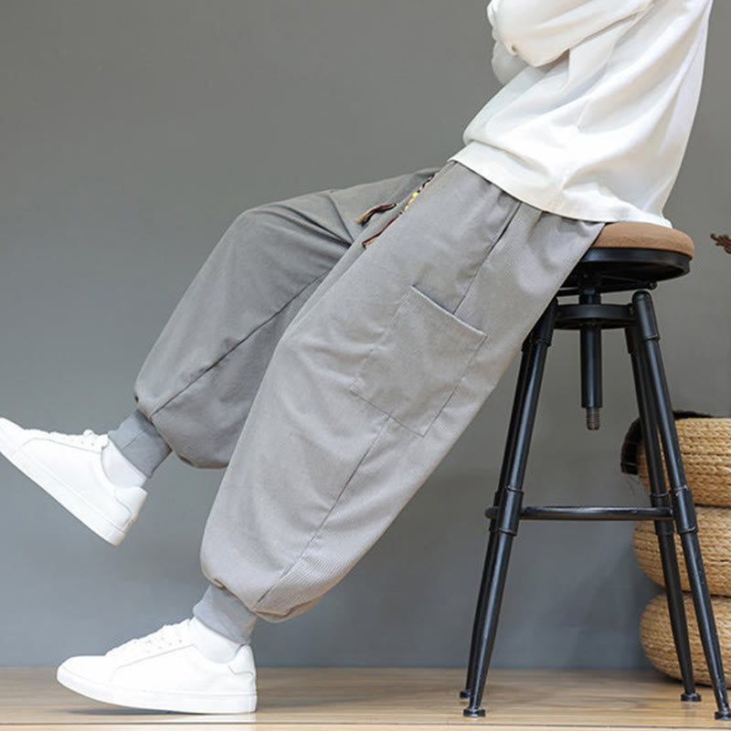 Structured Cotton Tapered Grounding Pants