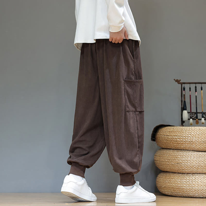 Structured Cotton Tapered Grounding Pants