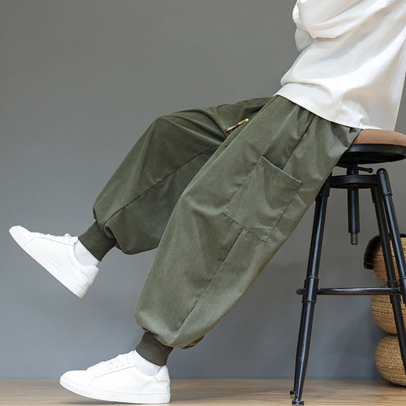 Structured Cotton Tapered Grounding Pants