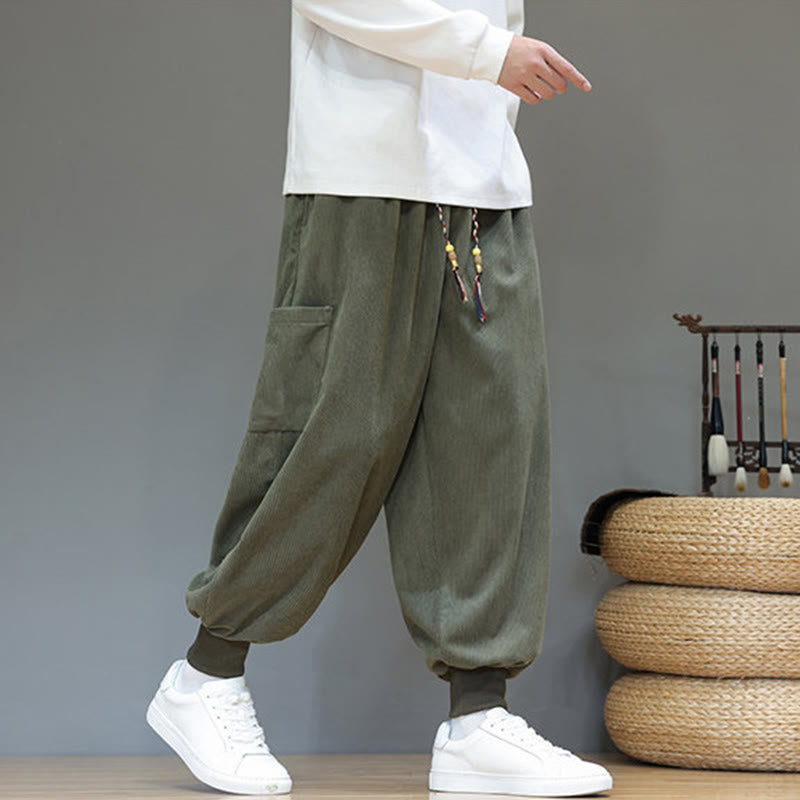 Structured Cotton Tapered Grounding Pants