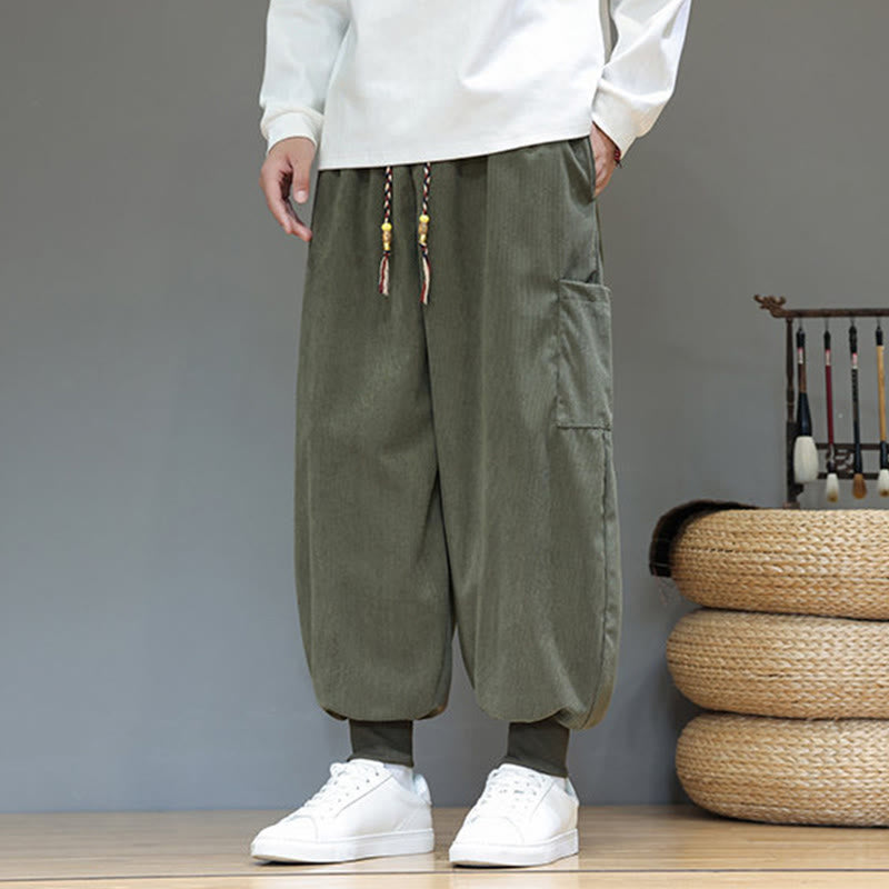 Structured Cotton Tapered Grounding Pants
