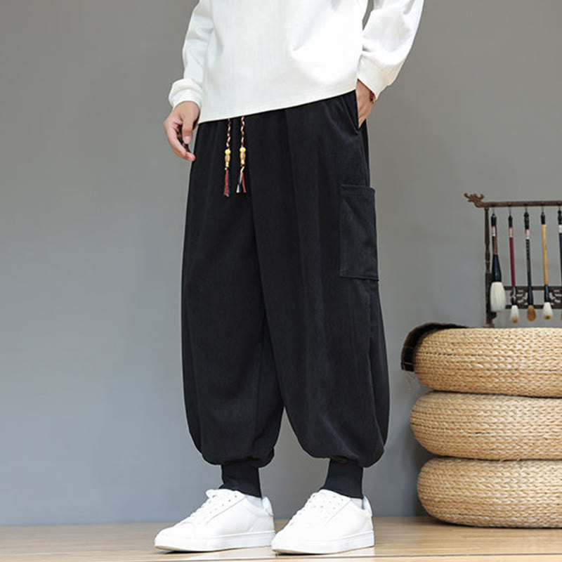 Structured Cotton Tapered Grounding Pants