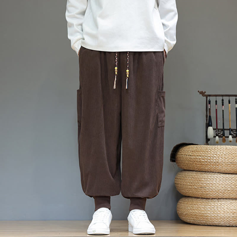 Structured Cotton Tapered Grounding Pants