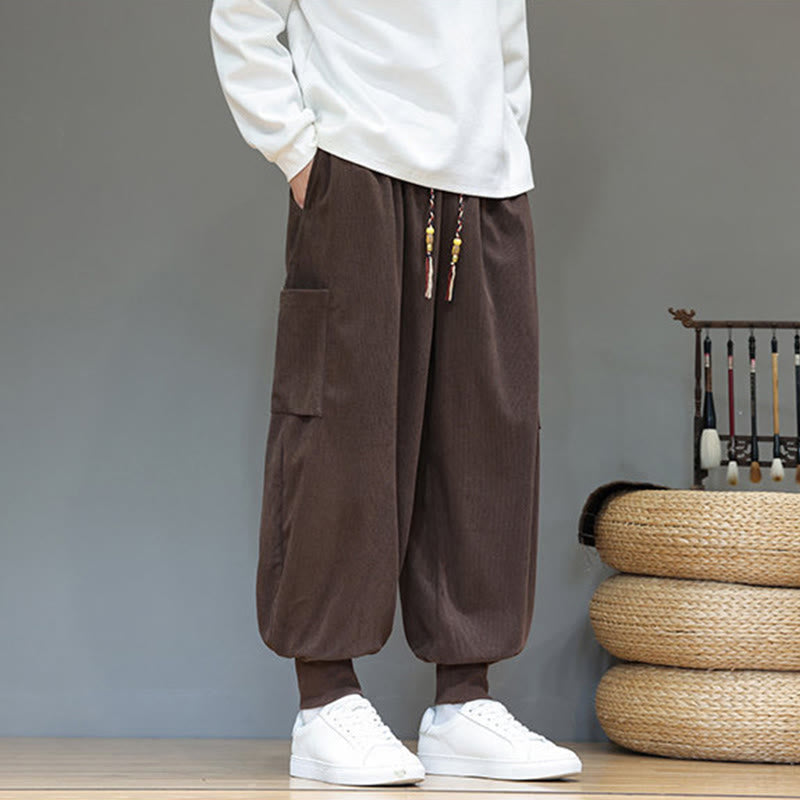 Structured Cotton Tapered Grounding Pants