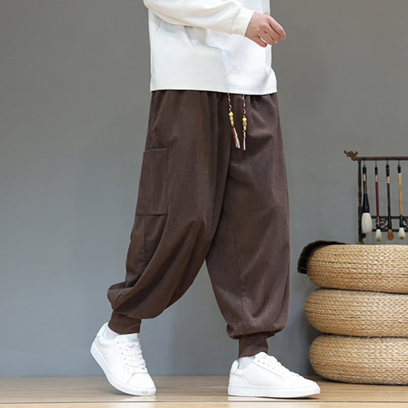 Structured Cotton Tapered Grounding Pants