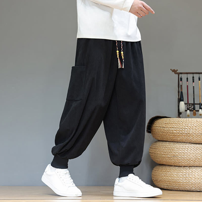 Structured Cotton Tapered Grounding Pants