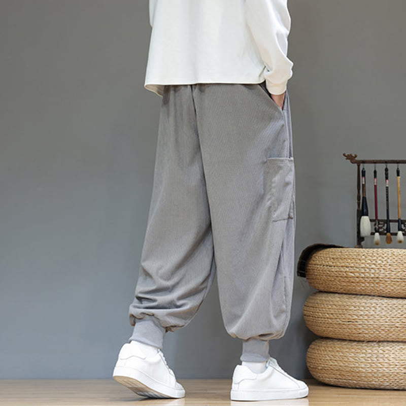 Structured Cotton Tapered Grounding Pants